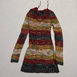 NEW RUE 21 RAINBOW 🌈 V NECK SWEATER DRESS